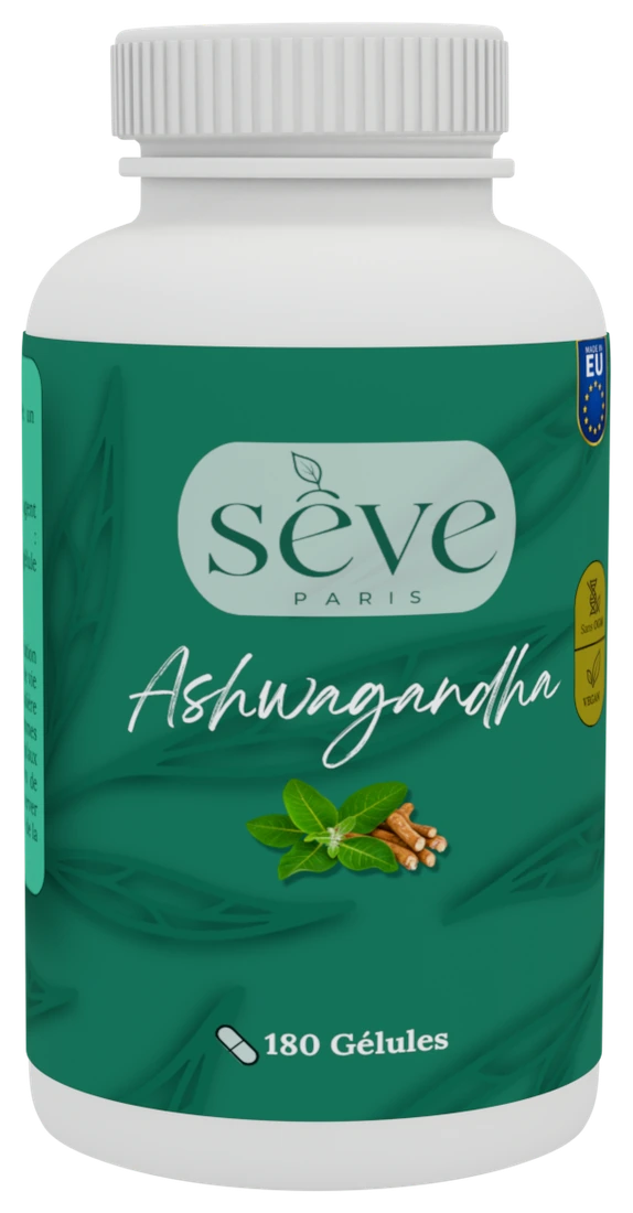 Flacon Sève Ashwagandha, 180 gélules